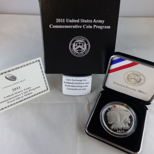 2011 United States Army Proof Silver Dollar