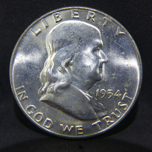 1954 D Franklin Half Dollar BU