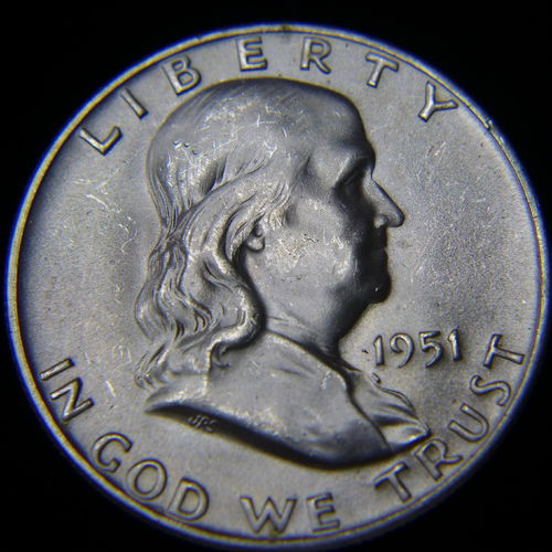 1951 D Franklin Half Dollar BU