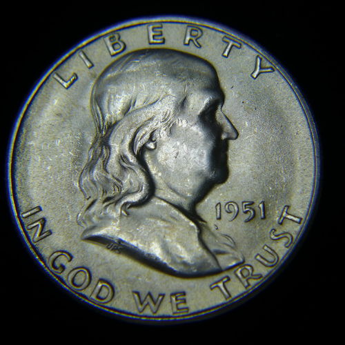 1951 S Franklin Half Dollar BU