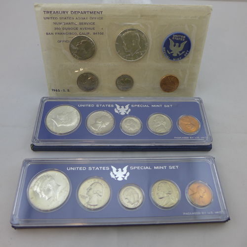 1965-1967 Special Mint Sets - 3 Sets
