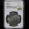 1927 Peace Silver Dollar NGC MS62