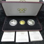 1996 3-Coin Gold & Silver Canada Commemorative Olympic Set