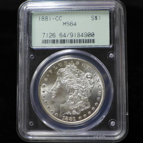 1881 CC Morgan Silver Dollar PCGS (MS64)