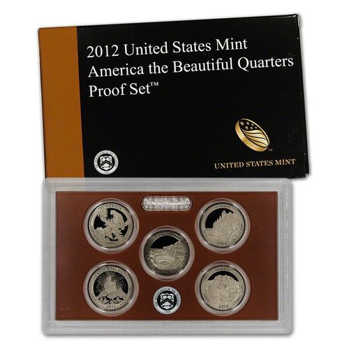 2012 America The Beautiful Quarters Clad Proof Set
