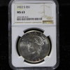 1922 S Peace Dollar NGC MS63