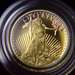 2021 W $5 Proof American Gold Eagle (T1) 1/10 oz Fine Gold