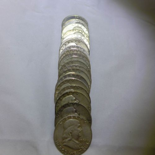 Franklin Half Dollars (Roll of 20 Coins) 90% Silver