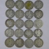 20 Different Barber Silver Half Dollars 90% $10 Face, Circulated Culls w/ at least one 1800's coin
