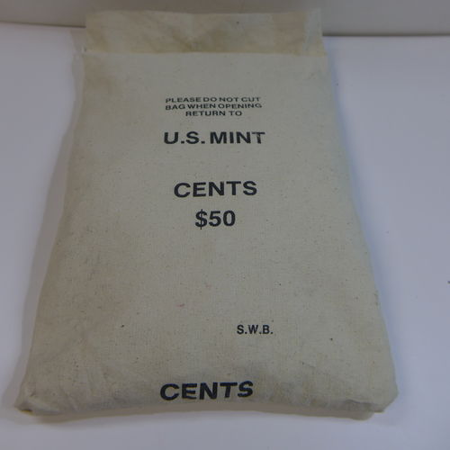 1998 D Mint Sealed Bag 5000 US Uncirculated Lincoln Cents