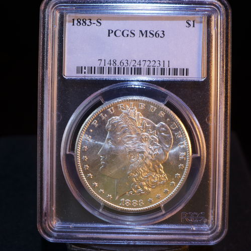 1883-S Morgan Silver Dollar PCGS MS63