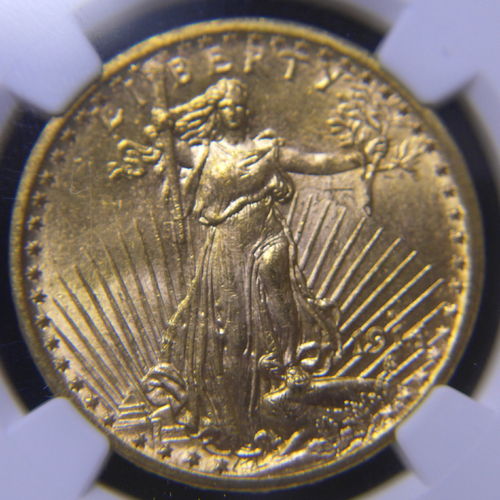1914-S $20 Gold Saint Gaudens NGC MS63