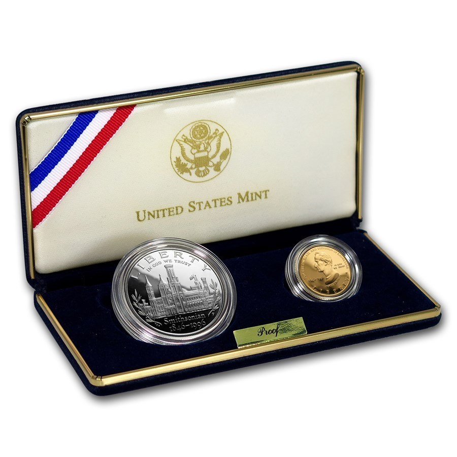 1996 Smithsonian 150th Anniversary Commemorative Proof $1 Coin w/ OGP 