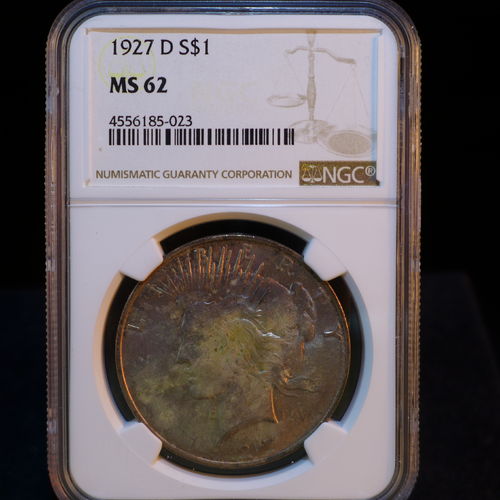 1927 D Peace Silver Dollar NGC MS62