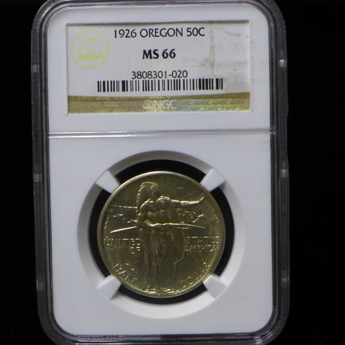 1926 50C Commemorative Half Dollar Oregon  NGC MS66