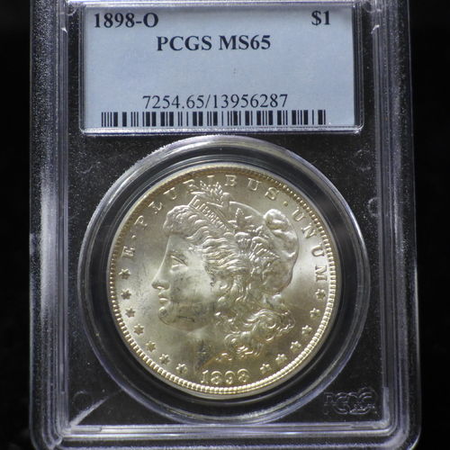 1898 O Morgan Silver Dollar PCGS MS65