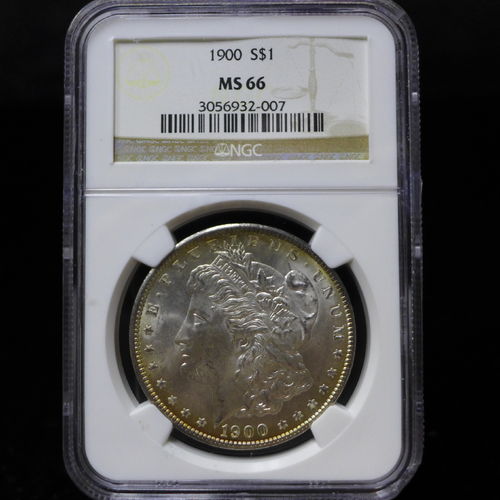 1900 Morgan Silver Dollar NGC MS66