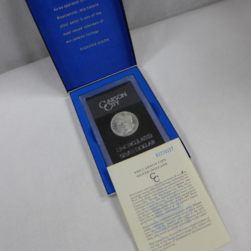 1882 CC Morgan Silver Dollar GSA w/Box & Card  (MS63)*