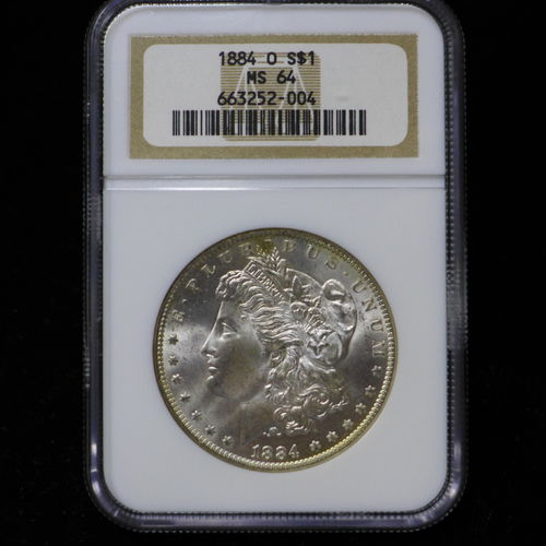 1884 O Morgan Silver Dollar NGC MS64