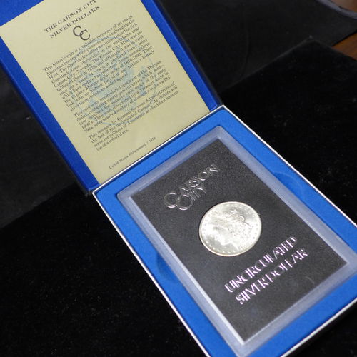 1881 CC Morgan Silver Dollar in GSA Holder with Box & COA -  (MS62)*