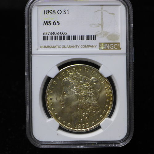 1898 O Morgan Silver Dollar NGC MS65