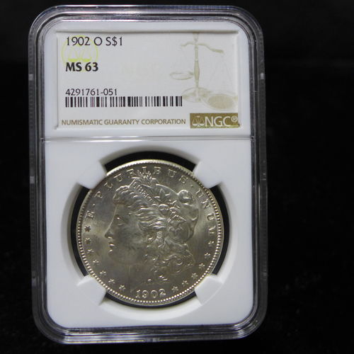 1902 O Morgan Silver Dollar NGC MS63