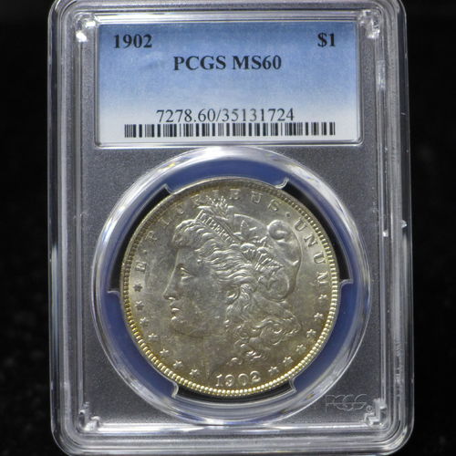 1902 Morgan Silver Dollar PCGS MS60