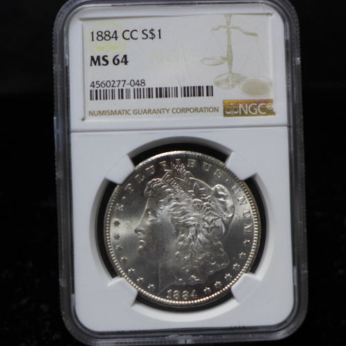 1884 CC Morgan Silver Dollar NGC MS64